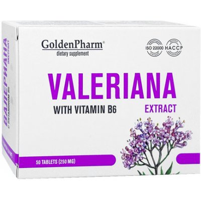 Valeriana extract with vitamin B6 pro vaše nervy 50 tablet – Hledejceny.cz