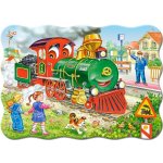 Castorland Zelená lokomotíva 30 dílků – Sleviste.cz