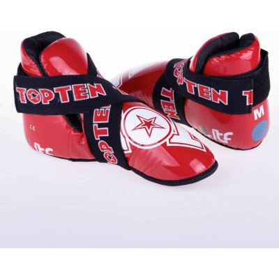 Top Ten Chrániče nohou SuperLight glossy ITF/WAKO červená – Zboží Dáma