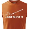 Dětské tričko dětské tričko Just shot it, Oranžová