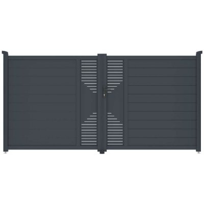 G21 Marion 350x173 cm dvoukřídlá, antracitová – Sleviste.cz