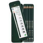 Faber-Castell 9000 6 ks, plechová krabička – Zboží Živě