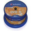 Médium pro vypalování Verbatim DVD+R 4,7GB 16x, AZO, spindle, 50ks (43550)
