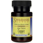Swanson Albion Chelated Copper měď v chelátové vazbě 2 mg 60 kapslí – Hledejceny.cz