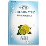4711 Colognette Refreshing Lemon Tissues vlhčené ubrousky pro okamžité osvěžení 20 ks – Hledejceny.cz