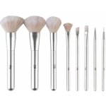 CIEN Beauty Sada kosmetických štětců, 9dílná (stříbrná) – Zboží Dáma