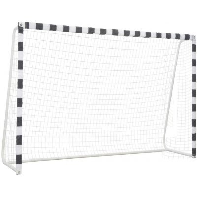 Shumee Fotbalová branka 300 x 200 x 90 cm kovová černá a bílá – Zboží Mobilmania
