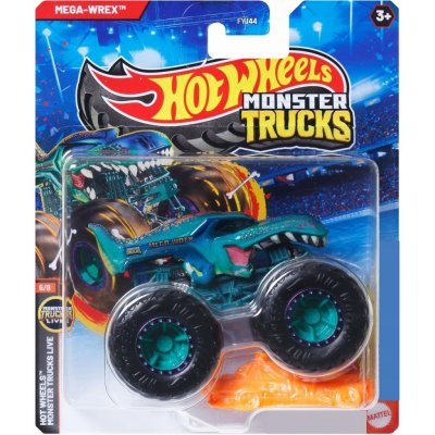Mattel Hot Wheels Auto Monster Trucks Kaskadérské kousky set s vrakem kov – Zboží Dáma