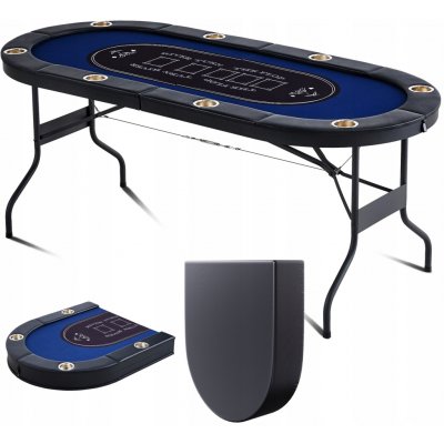 SucceBuy Skládací Pokerový Stůl s Nohama 1830x820x720MM, 25,55KG – Hledejceny.cz