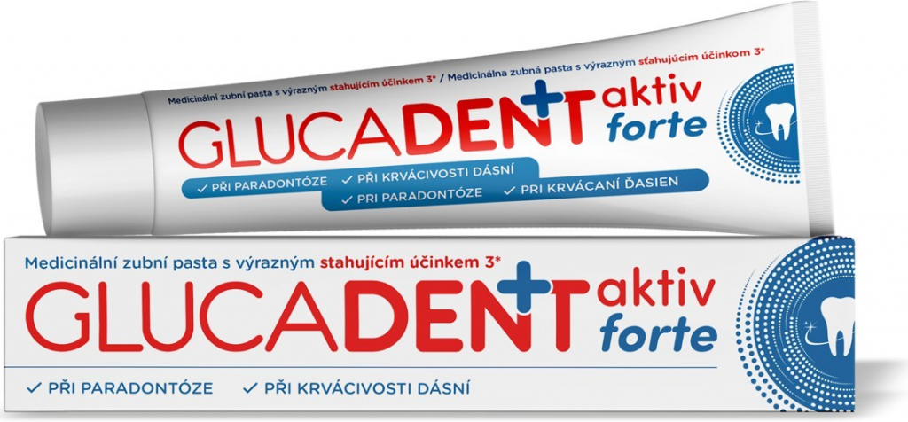 Glucadent+ aktiv forte zubní pasta 75 g