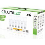 Lumiled 6X LED žárovka Stick E27 15W 3000K trubice