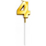 Dortisimo Svíčka zlatá číslo 4 – Zboží Dáma