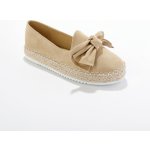 Blancheporte Mokasíny espadrilky s mašlí béžová – Zboží Dáma