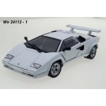 Welly Lamborghini Countach LP 5000 S code 24112 modely aut bílá 1:24