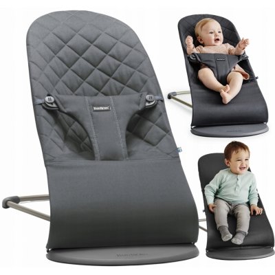 BabyBjörn Bouncer Soft Bliss Cotton Anthracite – Zbozi.Blesk.cz