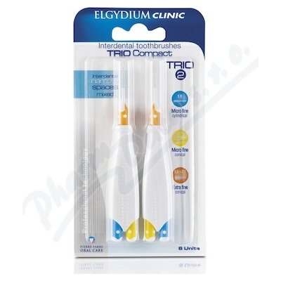 Elgydium Trio Compact 2 Toothbrush 3,5-1,9 mm 6 ks