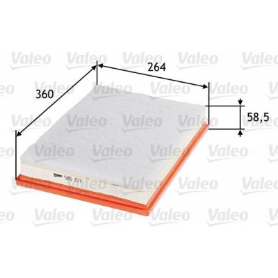 Vzduchový filtr VALEO 585377 – Hledejceny.cz