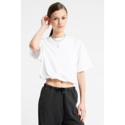 Reporter Young tričko střihu Bubble crop top bílá – Zboží Mobilmania