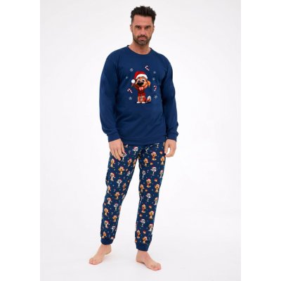 Cornette pánské pyžamo 115/294 Dog tmavě modrá – Zboží Dáma