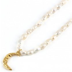 Bellonelli Perličkový náhrdelník s měsíčkem GNP8068