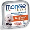 Paštika pro psy Monge Fresh Adult Dog kousky s krůtou 100 g