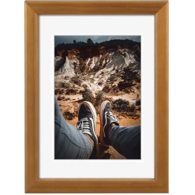 Hama rámeček dřevěný BELLA. ořech, 29,7x42 cm (Rozměry A3) – Zboží Živě