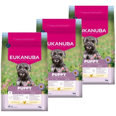 Eukanuba Growing Puppy Small Breed chicken 3 x 3 kg – Hledejceny.cz