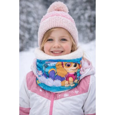 Exity KFT Dívčí nákrčník Tlapková Patrola hory coral fleece – Zboží Dáma