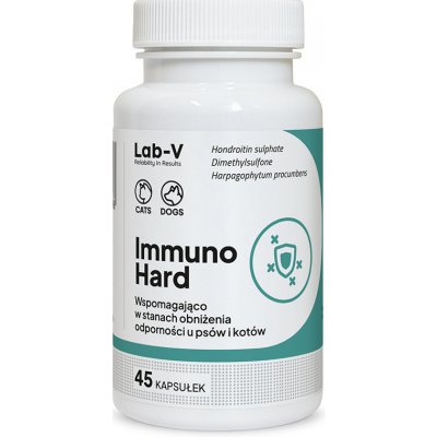 LAB-V Immuno Hard Posílení imunity pro psy a kočky 45 kapslí – Hledejceny.cz