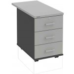 Hobis K 33 Z N 80 3 zásuvky napříč 80 cm antracit šedá – Hledejceny.cz