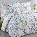 decoDoma povlečení mikrovlákno PRIMAVERA bílé 140x200 70x90 – Zboží Dáma