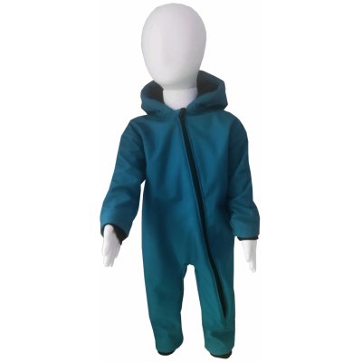 Dětská zimní softshellová kombinéza petrolejová – Zboží Mobilmania