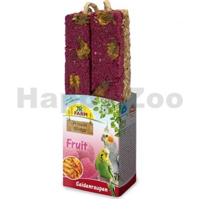 JR FARM Birds Tyčinky proteinová s ovocem a larvami bource morušového 150 g – Zboží Mobilmania