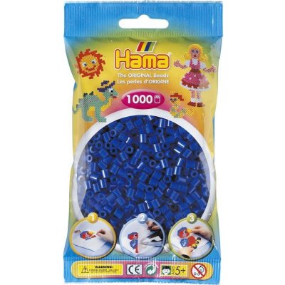 HAMA HAMA H207-08 Zažehlovací korálky MODRÉ 1000 Ks MIDI – Zboží Mobilmania