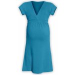 Jožánek Šarlota těhotenské šaty tmavý tyrkys – Zboží Dáma
