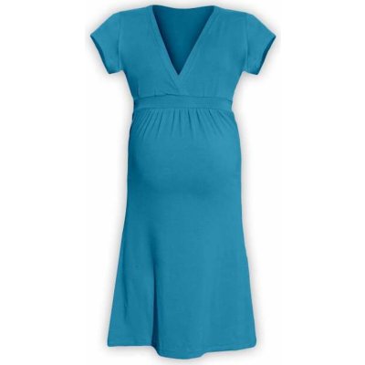 Jožánek Šarlota těhotenské šaty tmavý tyrkys – Zboží Dáma