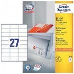 Avery Zweckform Etikety 100 listů A4 bílé 70 x 32 mm univerzální 3479 – Zboží Dáma