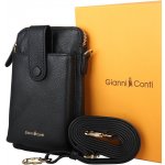 Gianni Conti Luxusní kožená crossbody 305 černá – Zboží Živě