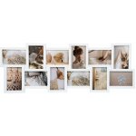 Fotorámečky na více fotografií, 81,5 × 30 cm, multi, bílý BB04112152 – Zboží Živě