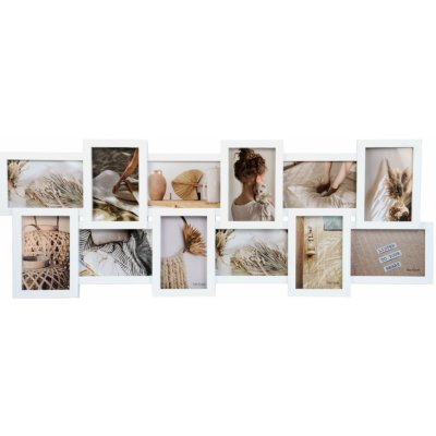 Fotorámečky na více fotografií, 81,5 × 30 cm, multi, bílý BB04112152 – Zboží Živě