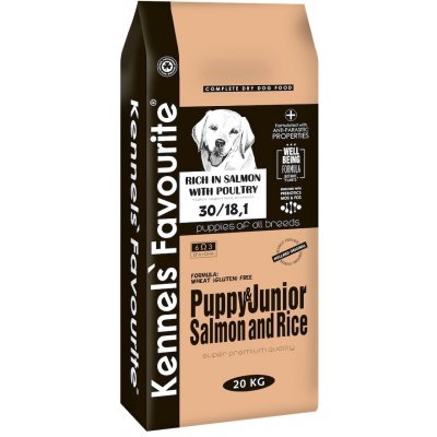 Kennels Flavourite Puppy&junior Salmon and rice 3 Kg – Zboží Mobilmania