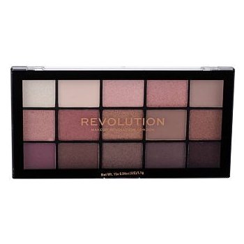 Makeup Revolution paletka očních stínů Re-Loaded Iconic 3.0 stíny rosegold a broskvové 16,5 g