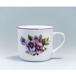 Český porcelán a.s. Dubí Vařák porcelánový hrnek macešky 0,65 l – Zboží Mobilmania