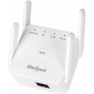 Repeater bezdrátový síťový zesilovač 2,4+5 GHz Rebel KOM1032 – Zboží Živě