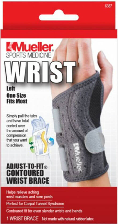 Mueller Adjust-to-fit Wrist Brace ortéza na zápěstí Pravé