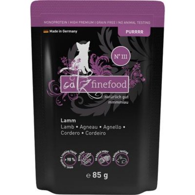 Catz finefood CF Purr No.111 s jehněčím masem 85 g – Sleviste.cz