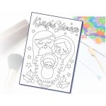 Radost v písku Šablona na pískování krásné vánoce Ježíšek A6 – Zboží Dáma