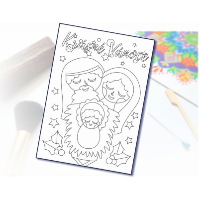 Radost v písku Šablona na pískování krásné vánoce Ježíšek A6 – Zboží Dáma