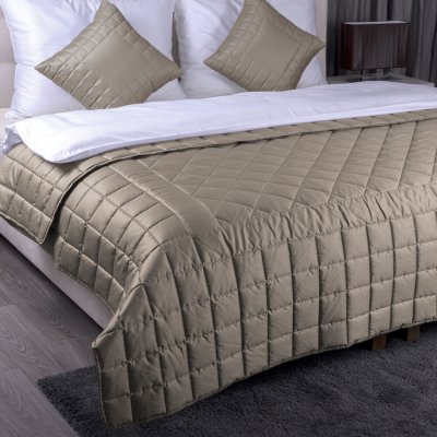 LINDART Přehoz BROWN 225 x 245 cm + 2ks 50 x 50 cm – Zboží Dáma