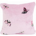 MKLuzkoviny.cz mikroplyš Exclusive Motýlci růžové 40 x 40 cm – Zboží Dáma